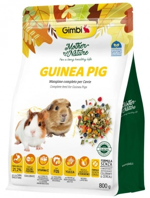 Gimbi Mother Nature Guinea Pig - állateledel tengeri malacok számára 800 g