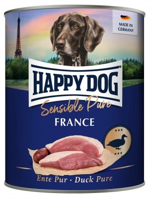 Happy Dog pur konzerv kacsa ízesítésű nedves állateledelfelnőtt kutyák számára 6x800 g 1 db