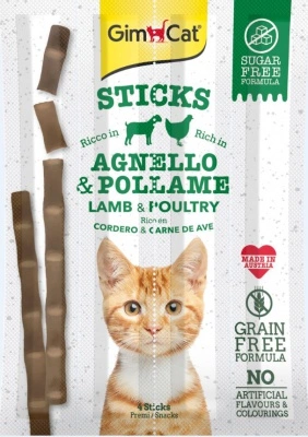 GimCat Sticks bárány és baromfi 4 x 20 g