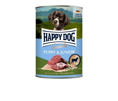 Happy Dog Supreme Sensible Puppy & Junior konzerv - bárány, rizs 400 g