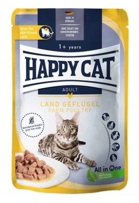 Happy Cat pouch szósz culinary baromfi állateledel macskák részére 85 g