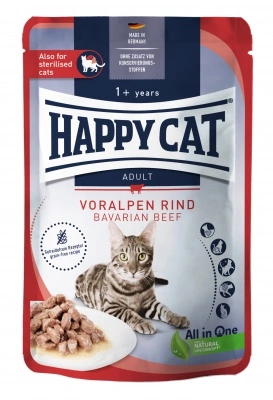 Happy Cat pouch szósz culinary marha macskák részére 85 g