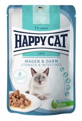 Happy Cat pouch szósz sensitive stomach&intestines macskák részére 85 g