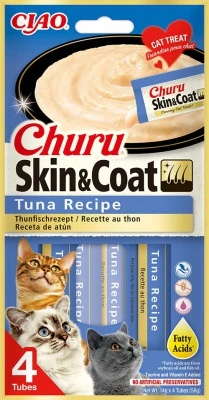 Inaba Cat Churu Skin&Coat - tonhal 4 x 14 g