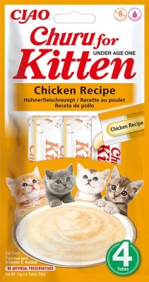 Inaba Cat Churu kölyök - Csirke 4 x 14 g