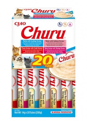 Inaba Cat Churu Ciao tonhal - tenger gyümölcsei mix 20 x 14 g