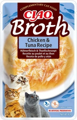 Inaba Cat Churu Ciao Broth - csirke-tonhal 40 g