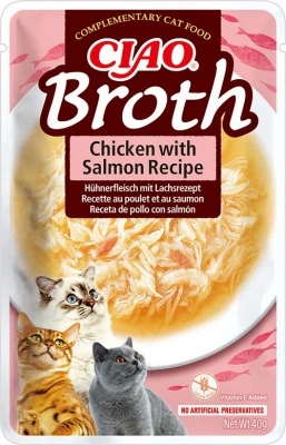 Inaba Cat Churu Ciao Broth - csirke-lazac 40 g