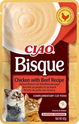 Inaba Cat Ciao Bisque - csirke-marha 40 g