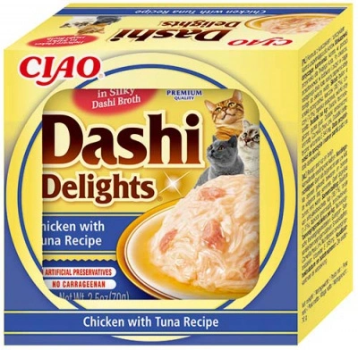 Inaba Cat Churu Dashi Delights - csirke-tonhal 70 g