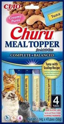 Inaba Cat Churu Meal Topper - tonhal-kagyló 4 x 14 g