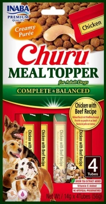 Inaba Dog Churu Meal Topper - csirke-marha 4 x 14 g