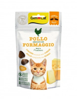 GimCat Crunchy Snack - csirke-sajt 50 g
