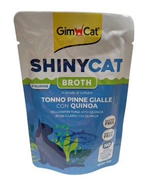 GimCat ShinCat Broth Tonno Pinne Gialle con Quinoa - leves sárgaúszójú tonhallal és kinoával 70 g