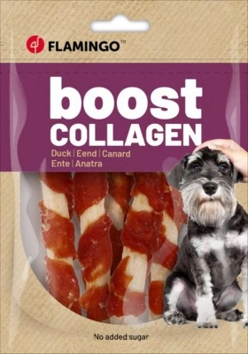 Flamingo Snack - Boost Stick kacsával és kollagénnel 85 g