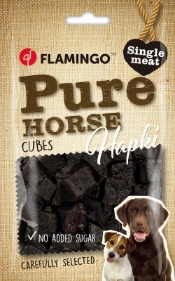 Flamingo Snack - Hapki Pure Horse Cubes lóhússal 85 g