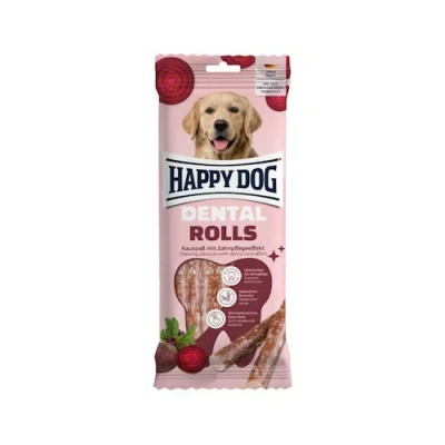 Happy Dog Dental Rolls Beetroot - funkcionális jutalomfalat 148 g