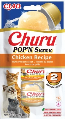 Inaba Cat Churu Pop'n Serve Chicken - csirke 2 x 35 g