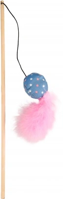 Flamingo macskapeca - Winny labdával és tollakkal 40 cm 1 db