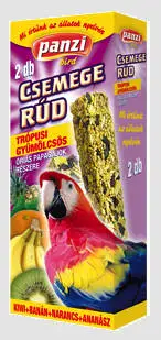 PANZI Csemege rúd trópusi gyümölcsökkel óriás papagájoknak (2 db)