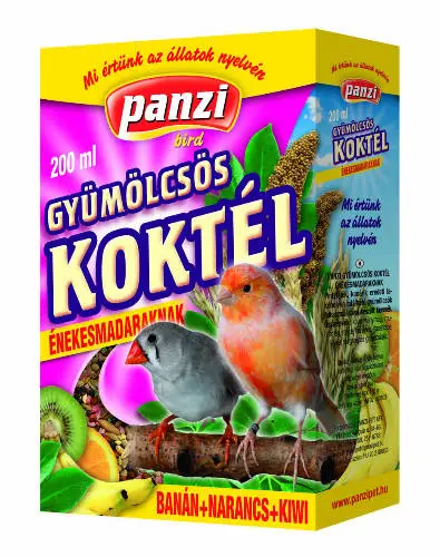PANZI Gyümölcskoktél énekesmadarak részére (200 ml)
