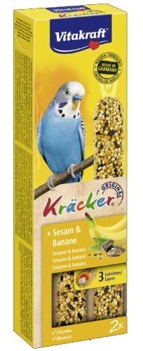 VITAKRAFT Kräcker Szezám és banán dupla rúd hullámos papagájnak (60g)