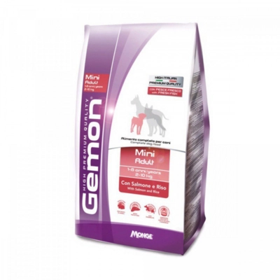GEMON Mini Adult száraz kutyaeledel lazaccal és rizzsel (20 kg)