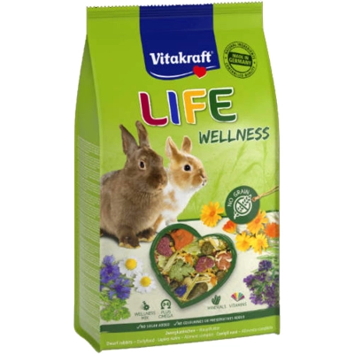 VITAKRAFT Life Wellness gabonamentes eledel törpenyulaknak (600g)