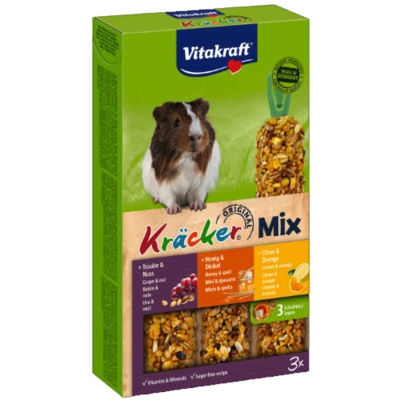 VITAKRAFT Kräcker Trio Mix (dió, méz, citrus) tengerimalacoknak (168g)