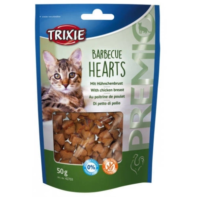 TRIXIE Premio Barbecue Hearts jutalomfalat (csirkemell) (50g)