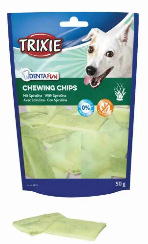 TRIXIE Denta Fun Spirulina rágó chips kutyáknak