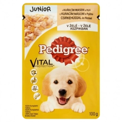 PEDIGREE Junior alutasakos eledel csirkével és rizzsel (100g)