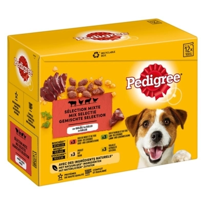 PEDIGREE Alutasakos eledel marha, csirke, bárány, baromfi (12x100g)