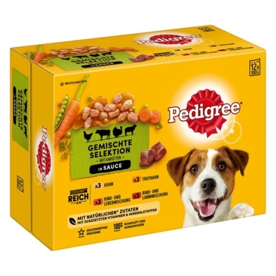 pedigree csirke, marha, pulyka, nyúl (12x100g)