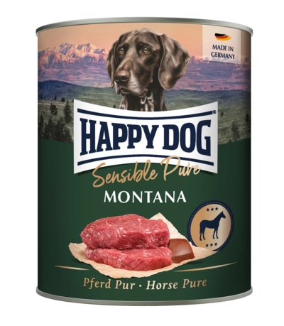 HAPPY DOG Pur MONTANA (lóhús) konzerv