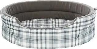 TRIXIE Lucky Bed ovális, peremes fekhely (szürke/fehér)