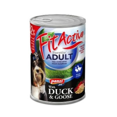 PANZI FitActive Adult (kacsa, liba) konzerv kutyáknak (415 g)