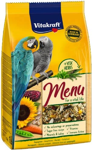 VITAKRAFT Menu teljes értékű eleség nagypapagájnak (1 kg)
