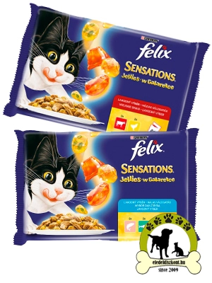 FELIX SENSATIONS JELLIES válogatás aszpikban macskaeledel (4x85g)