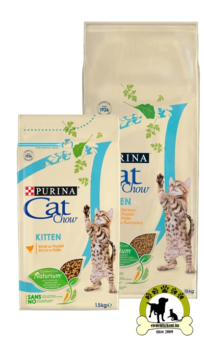 CAT CHOW Kitten Csirkében gazdag száraz macskaeledel