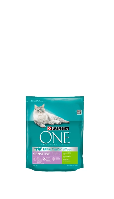 PURINA ONE Sensitive pulykában és rizsben gazdag eledel macskáknak