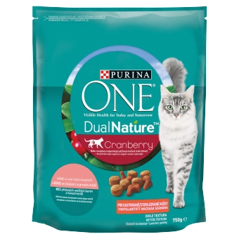 PURINA ONE DualNature Steril lazaccal és áfonyával macskáknak (750g)
